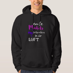 Cool girls floating in the air aerial hoop air acr hoodie