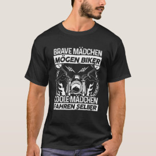 Cool Girls Riding Motorbike - Motorcyclist T-Shirt