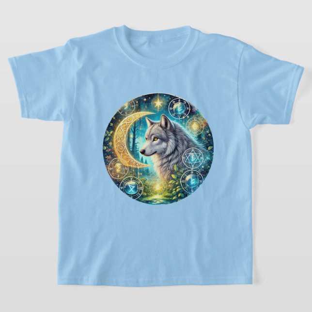 Cool girls wolf lovers  T-Shirt (Laydown)