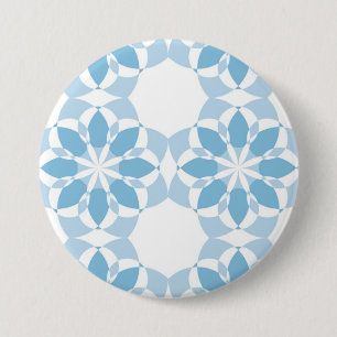 Cool, girly, modern, trendy unique flower abstract 7.5 cm round badge