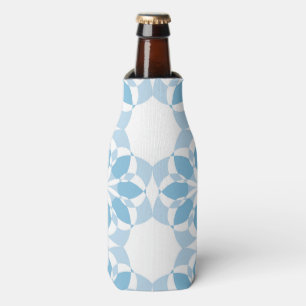 Cool, girly, modern, trendy unique flower abstract bottle cooler