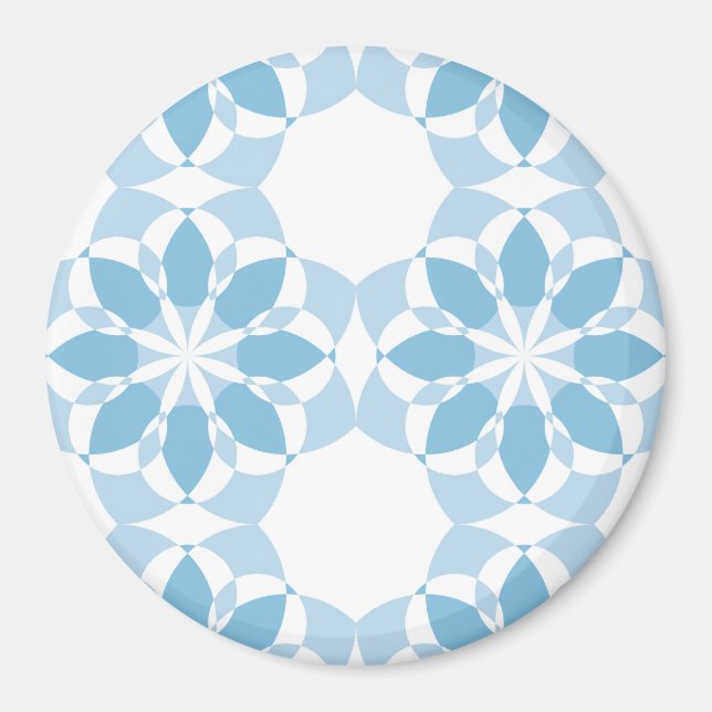 Cool, girly, modern, trendy unique flower abstract magnet (Front)