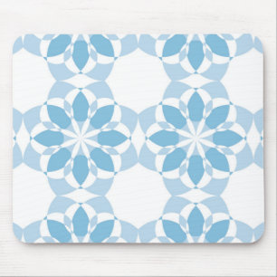 Cool, girly, modern, trendy unique flower abstract mouse pad
