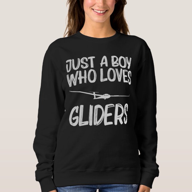 Cool Glider Art For Boys Kids Skydiving Air Glidin Sweatshirt (Front)