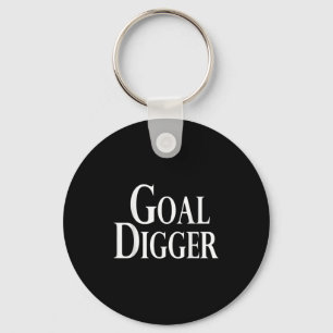 Cool Goal Digger Original Humour Key Ring