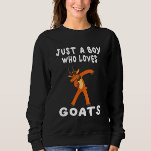 Cool Goat For Boys Kids Goat Farmer Farming 8 Sweatshirt