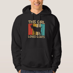 Cool Goat For Girls Women Goat Farmer Farming 1 Hoodie