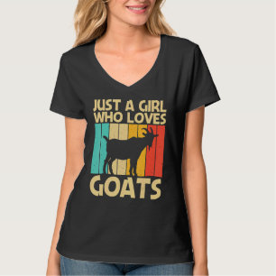Cool Goat For Girls Women Goat Farmer Farming T-Shirt
