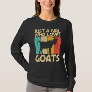 Cool Goat For Girls Women Goat Farmer Farming T-Shirt