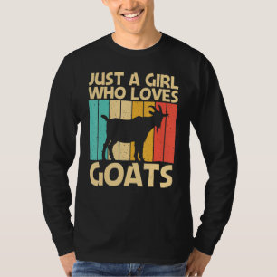 Cool Goat For Girls Women Goat Farmer Farming T-Shirt