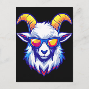 Cool Goat with Sunglasses T-Shirt – Funny Chill An Holiday Postcard