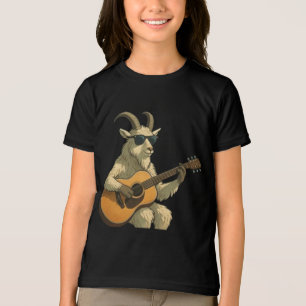 Cool Goat with Sunglasses T-Shirt – Funny Chill An Tri-Blend Shirt