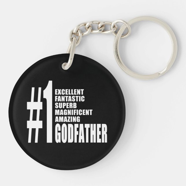 Cool Godfathers : Number One Godfather Key Ring (Back)