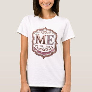 Cool Gold ME EST 1998 Bold Design T-Shirt