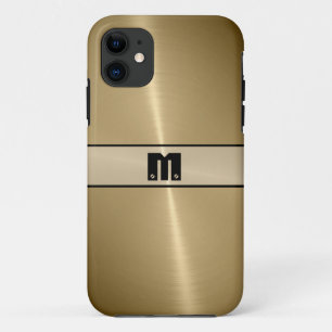 Cool Gold Shiny Stainless Steel Metal Case-Mate iPhone Case