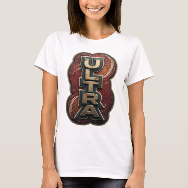 Cool Gold ULTRA Statement Design T-Shirt (Front)