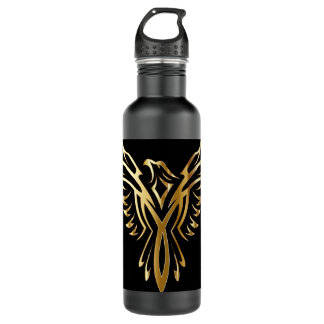 Cool Golden Phoenix Flying 710 Ml Water Bottle