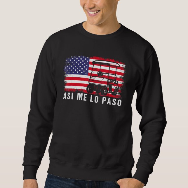 Cool Golfer This Is How We Roll American Flag 4th  Sweatshirt (Front)