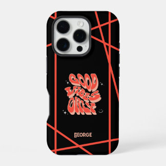 Cool Good vibes only Customisable iPhone 16 Pro Case