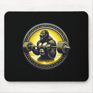 Cool Gorilla Art Bodybuilding Weightlifting Gym Ap Mouse Pad
