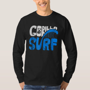 Cool Gorilla Face Surf Gorilla Surf T-Shirt