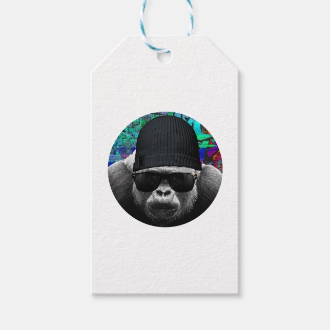 Cool Gorilla Gift Tag (Front)