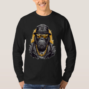 Cool Gorilla Mafia Gangster Monkey Ape Wildlife Ar T-Shirt