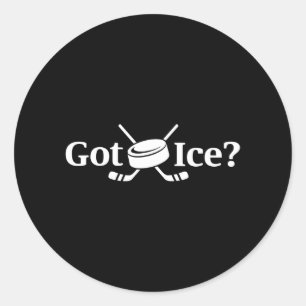Cool Got Ice Hockey Logo Classic Round Sticker