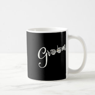 Cool Goth Groom Bride Skull Skeleton Ring Finger G Coffee Mug
