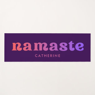 Cool Gradient Namaste Custom  Yoga Mat