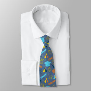 Cool Graduation Theme Blue Tie