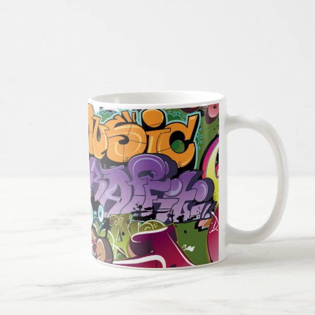 Cool Graffiti Street Art Abstract Coffee Mug (Right)