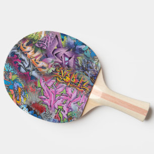 Cool Graffiti Street Art Abstract Ping Pong Paddle