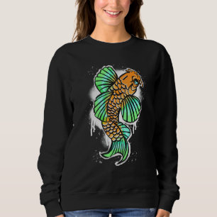 Cool Graffiti Style Japanese Koi Fish For All Ages Sweatshirt