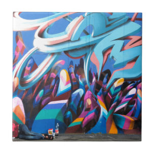 Cool Graffiti Wall Tile