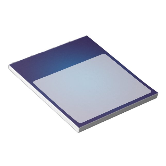 Cool Grainy Deep Blue Vignette Notepad (Angled)
