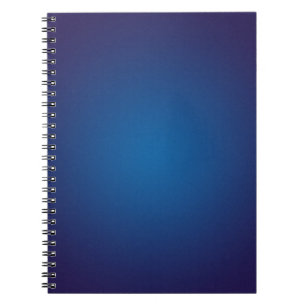Cool Grainy Deep Blue Vignette Spiral Notebook
