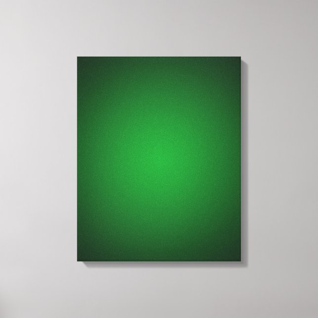 Cool Grainy Green-Black Vignette Canvas Print (Front)