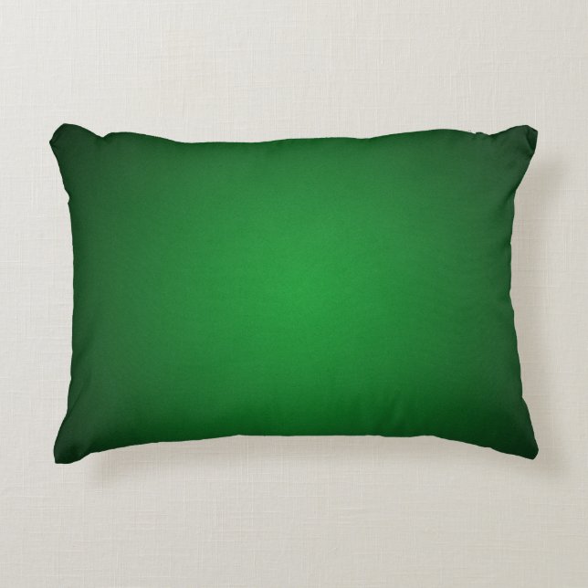 Cool Grainy Green-Black Vignette Decorative Cushion (Front)