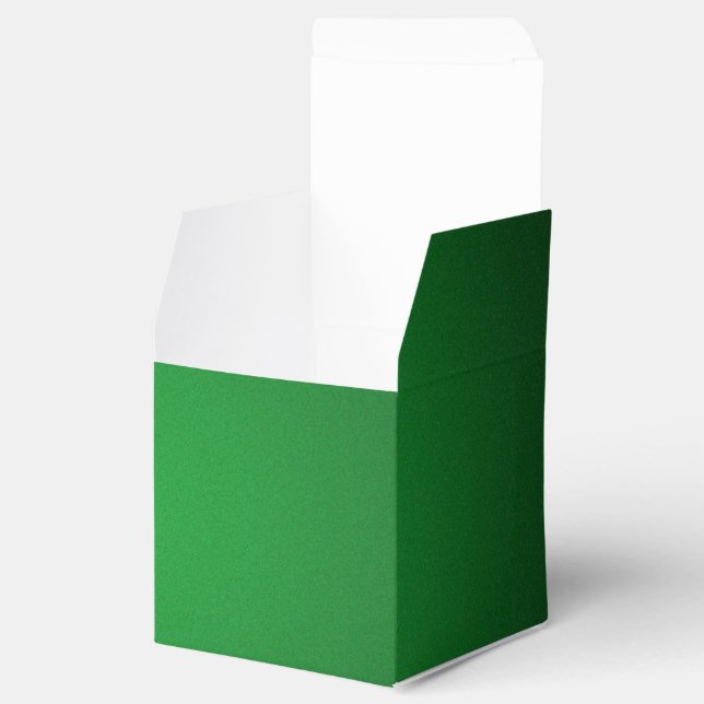Cool Grainy Green-Black Vignette Favour Box (Opened)