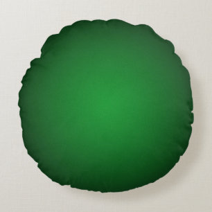 Cool Grainy Green-Black Vignette Round Cushion