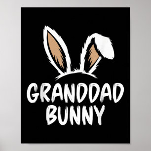 Cool Granddad Happy Easter Bunny Matching Family O Poster