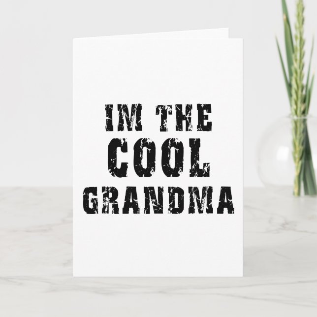 Cool Grandma T-Shirt Card (Front)