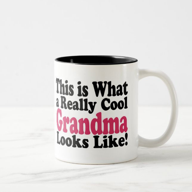 Cool Grandma Two-Tone Coffee Mug (Right)