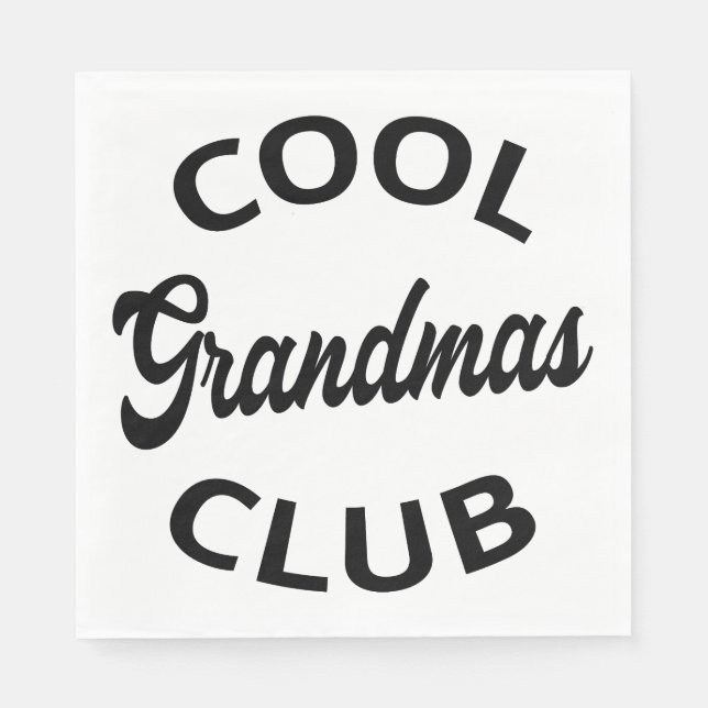 Cool Grandmas Club I Napkin (Front)