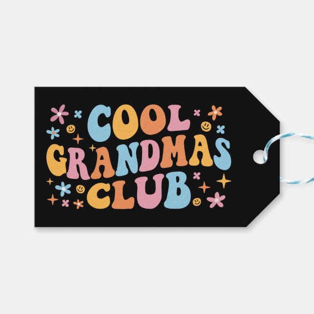 Cool Grandmas Club III Gift Tags (Front (Horizontal))