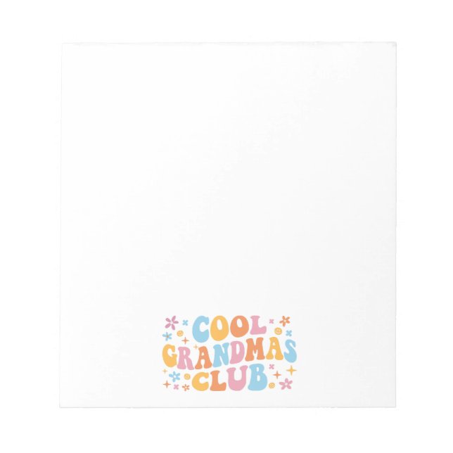 Cool Grandmas Club III Notepad (Front)