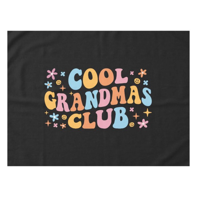 Cool Grandmas Club III Tablecloth (Front (Horizontal))