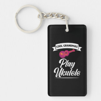 Cool Grandmas play Ukulele Uke Music Ukulele Key Ring