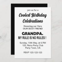 Cool Grandpa Birthday Party